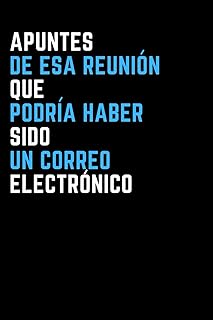 Notas de Esa reunión Que podría Haber sido Un correo Electrónico: Cuaderno a rayas con una frase divertida. Regalo de brom...