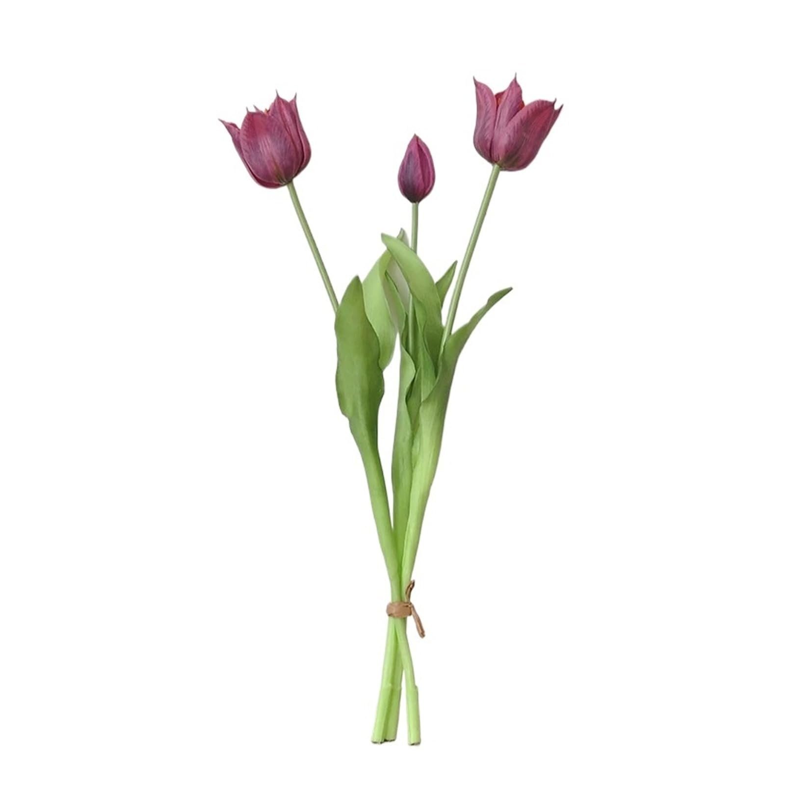 HamPaesk 1PC Artificial Bouquet Soft Glue Fake Flowers Balcony Decorative Simulation Flower Home Decoration(Dark purple)