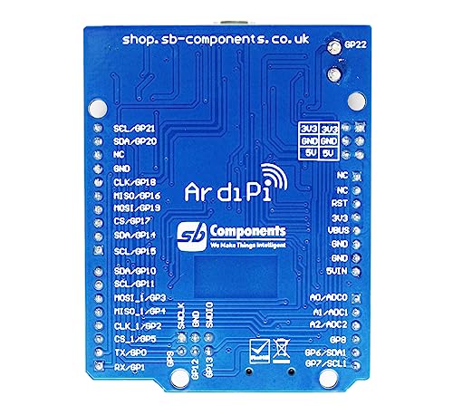 SB Components ArdiPi Based on Pico W Wireless Alternative of UNO R3 Development Board, Wi-Fi Connectivity, and Multi-Language Support - Image 3