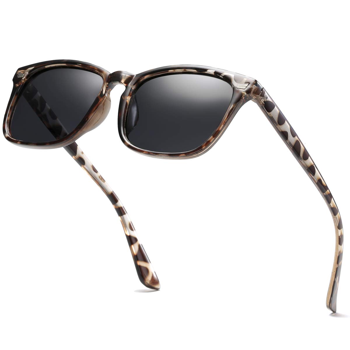 aisswzber Square Polarized Sunglasses for Women Men Classic Trendy Stylish Sun Glasses 100% UV 400 Lens Protection