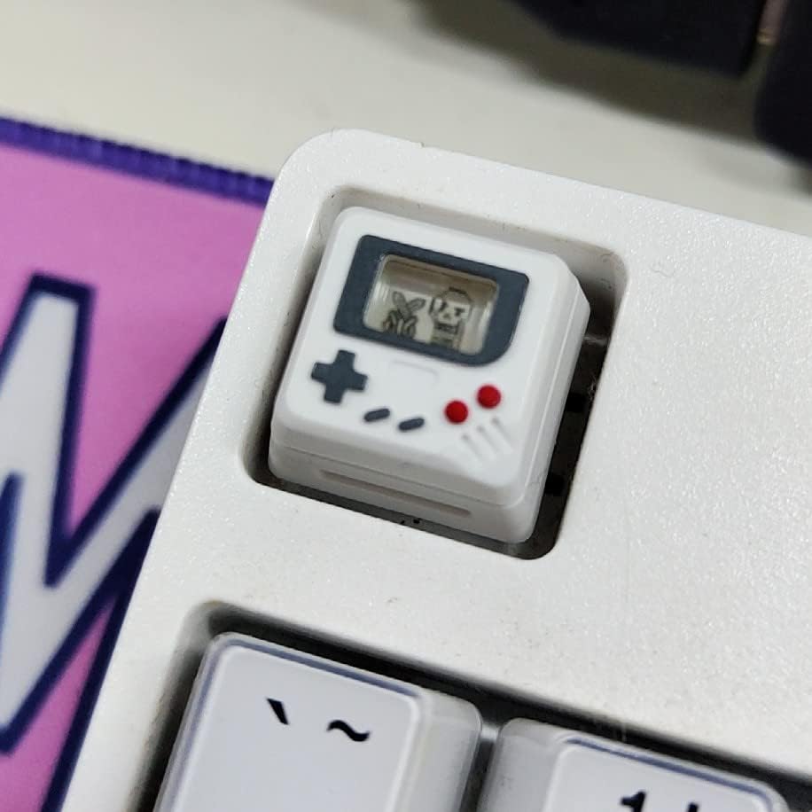 Miniatura 5 de Linda tecla con diseño 3D ESC R4 personalizado para teclado mecánico, mini teclado retro para videojuegos (blanco)