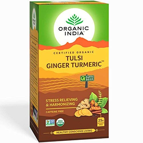 ORGANIC INDIA Tulsi Turmeric Ginger Tea (25 Tea Bags- Pack of 2) (B075HK9999) Amazon Price History, Amazon Price Tracker