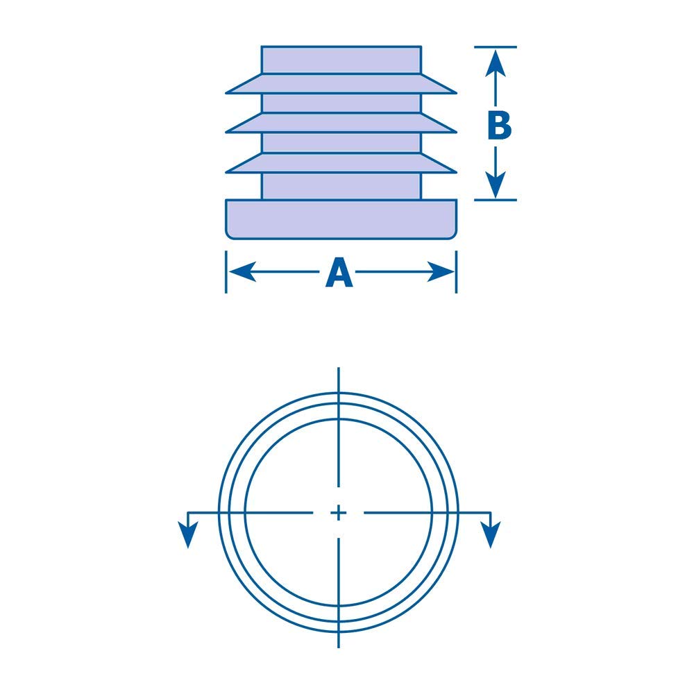 Plugs for Round Standard Tubes Round Tubing Plugs for 2.375