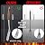GRILAZ Heavy-Duty Rose Wooden BBQ Grilling Tools Set. Extra Thick Stainless Steel Multi-Function Spatula, Fork & Tongs | Essential Accessories for Barbecue & Grill. Ideal Gift for Father
