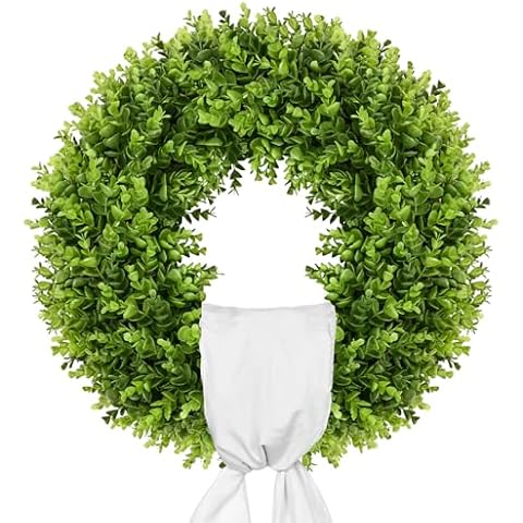Vlorart 20-Inch Boxwood Wreath Cover