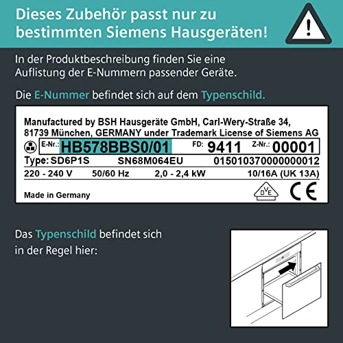 Plaque de cuisson émaillée robuste Siemens HZ541000 gris foncé - 4
