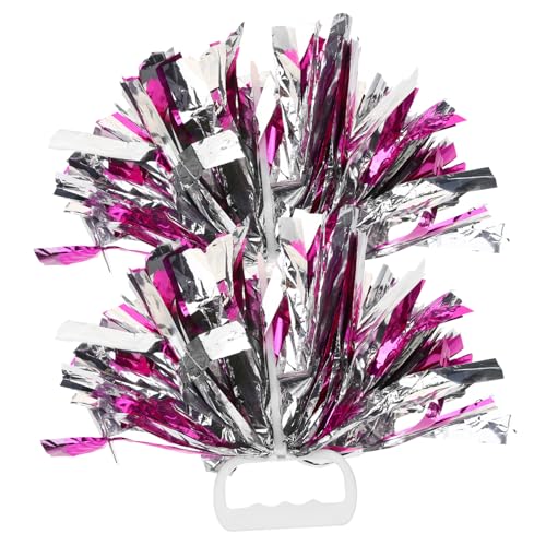 GALPADA Cheerleading Accessories 2pcs Handheld Pompom Props Pe Material for Events Parties Fundraisers