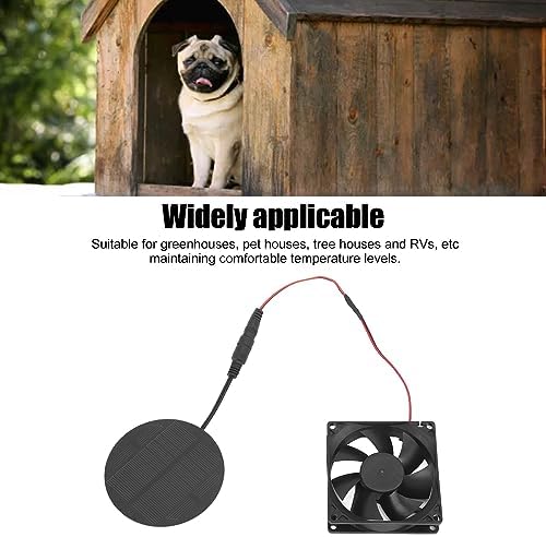 Miniatura 2 de Kit de ventilador de panel solar, ventilador de escape solar impermeable de 10 W, ventilador de escape de ventana, ventilador de escape alimentado