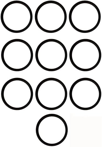 MaxLLTo Paquete de 10 correas de vacío redondas de repuesto para modelos de vacío vertical Eureka y Sanitaire S661 SC661 661 S-661