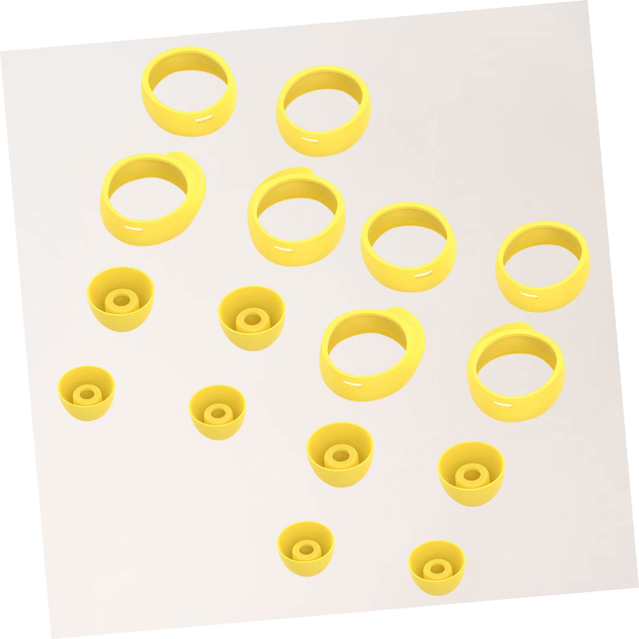 KICHOUSE 16Pcs Earphone Protective Plugs Lightweight Headset Covers for Useful Accessories Yellow Keep Your Earphones Dust and Protected