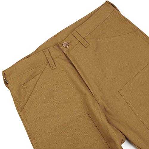 Round House Brown Duck Double Front Carpenter Pants Dungaree Jean 22023