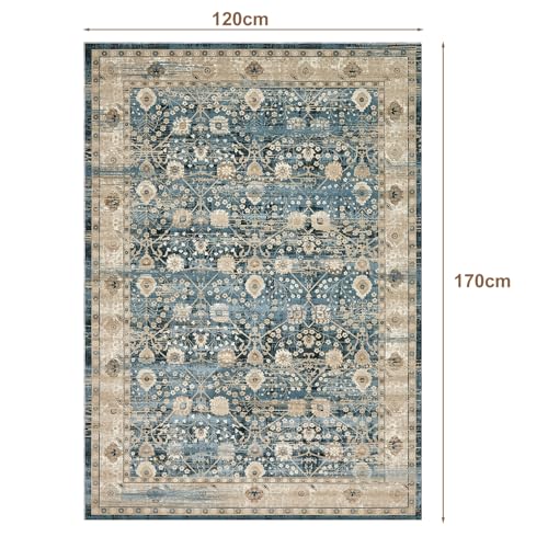 WTHYGB Teppich Läufer Flur, Küchenläufer 120x170cm rutschfest Waschbar – Ansicht 2