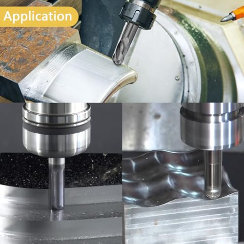 Image of 1 /8 inch Ball Nose Carbide End Mill 4Flutes Carbide Milling Cutter HRC55 CNC Router Bits with AlTiN Coated for Alloy Steel