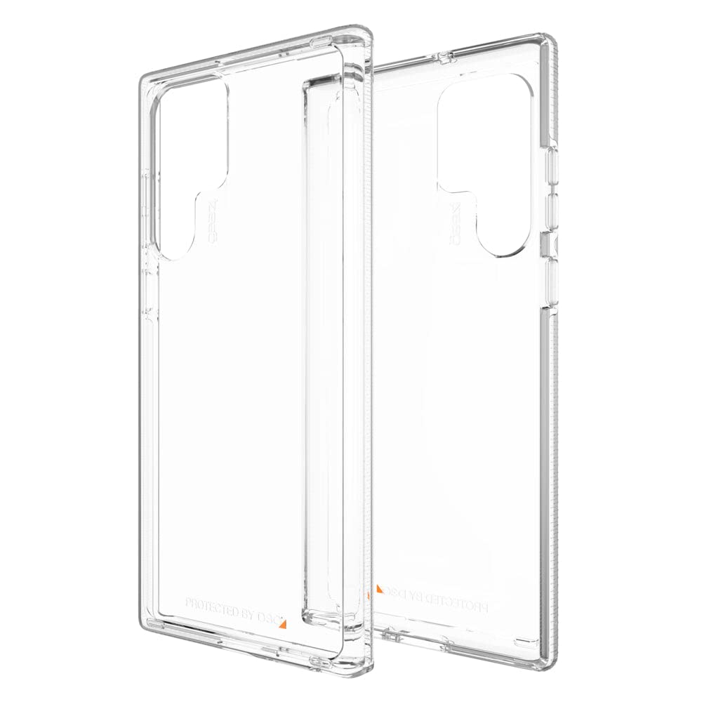 ZAGG Gear4 Crystal Palace Protective Case Samsung Galaxy S22 Ultra, 5G, Slim, Shockproof, Wireless Charging, MagSafe, (Clear)