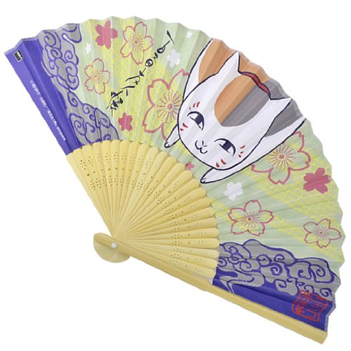 Amazon.co.jp: 夏目友人帳 ニャンコ先生扇子 緑 : おもちゃ