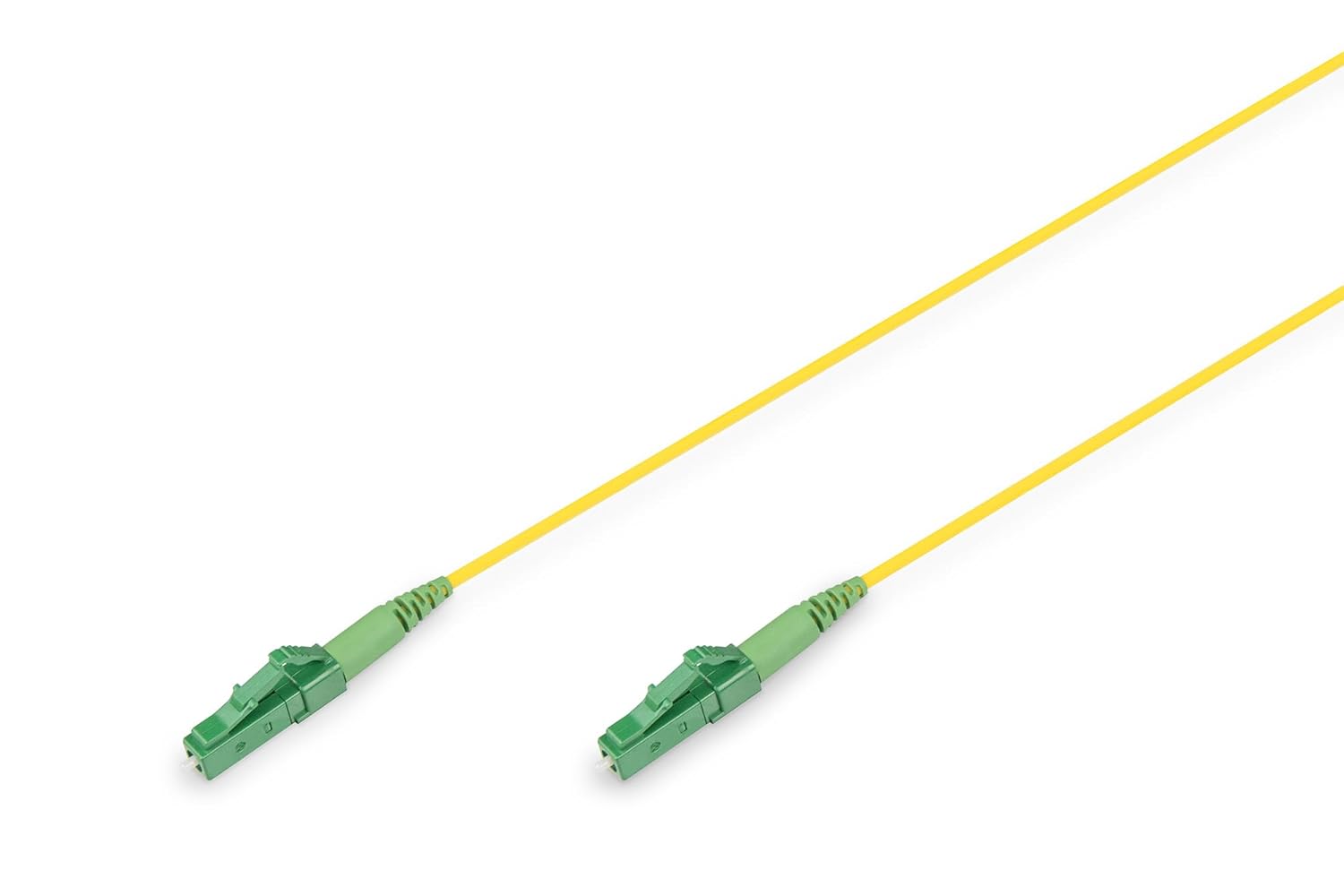 DIGITUS DK-2933-01-APC-SX – OS2 Fiber Optic Cable – 1m – LC/(APC) to LC/(APC) – Simplex – FTTH, FTTB & FTTx – SM Singlemode Fiber Optic LAN Cable – Fibre Type: 9/125 µ – Yellow
