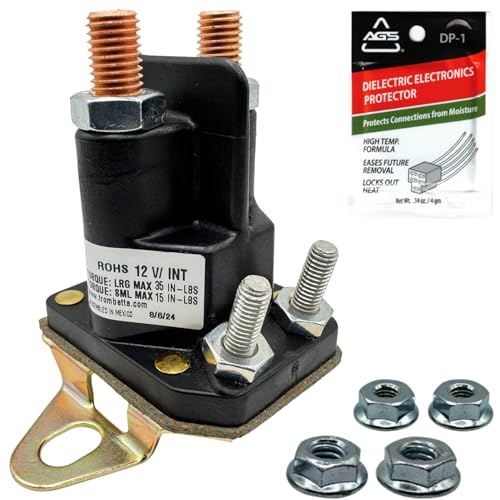 FalconSupply Genuine OEM Trombetta 784-1221-210 12V Starter Solenoid Kit for Toro TimeCutter 117-1197 Fits SS5000 Z4200 SS4225 SS4235 Replaces Exmark Zero Turn Riding Lawn Mower Parts & Accessories