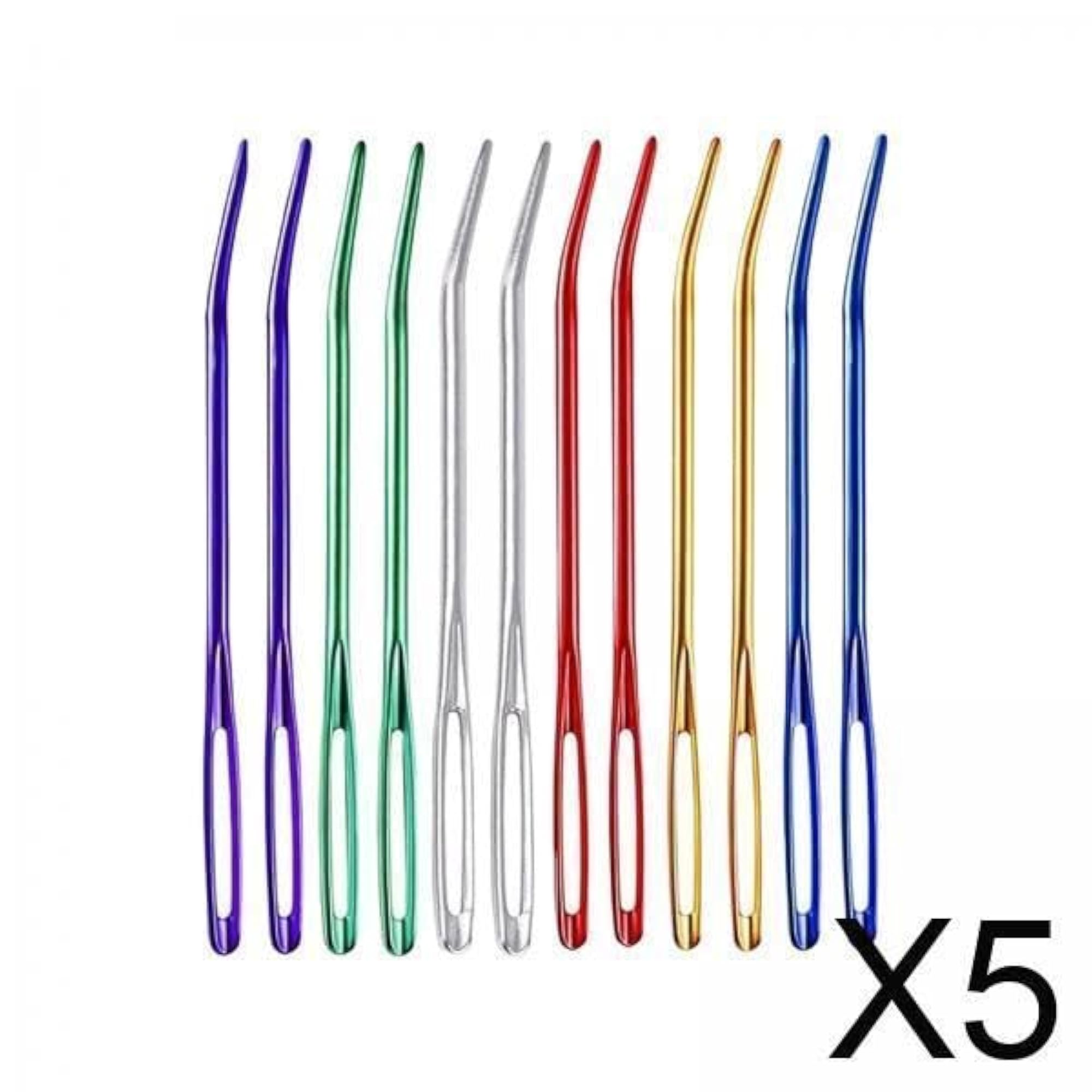 5x12 Yarn Needles Set Crochet Knitting Sewing Tools