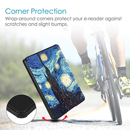 Image of Fintie Slimshell Case for 6 inch Kindle Paperwhite (10th Generation, 2018 Release) - Premium Lightweight PU Leather Cover with Auto Sleep /Wake for Amazon Kindle Paperwhite E-Reader, Starry Night