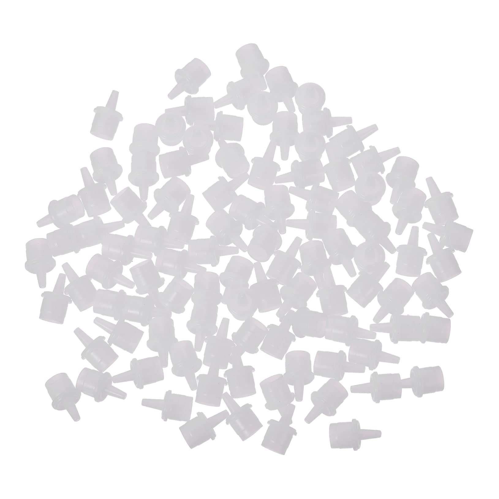 Mikinona Lash Extension Replacement Bottle Plug 100pcs Nozzles for Eyelash Black Wispy Lashes Beauty Salon Use