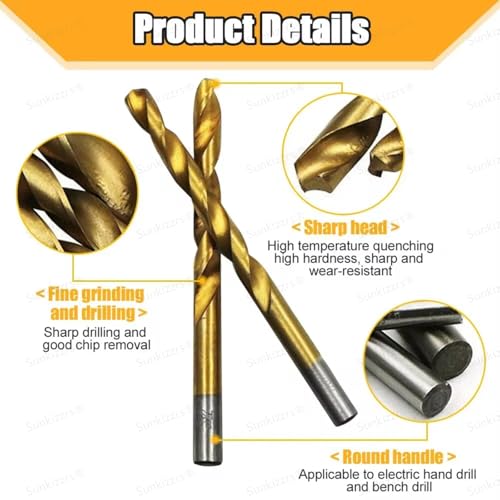Image of Sunkizzrs 50-Pcs HSS Drill Bit Set (1 /1.5 /2 /2.5 /3mm) (50)