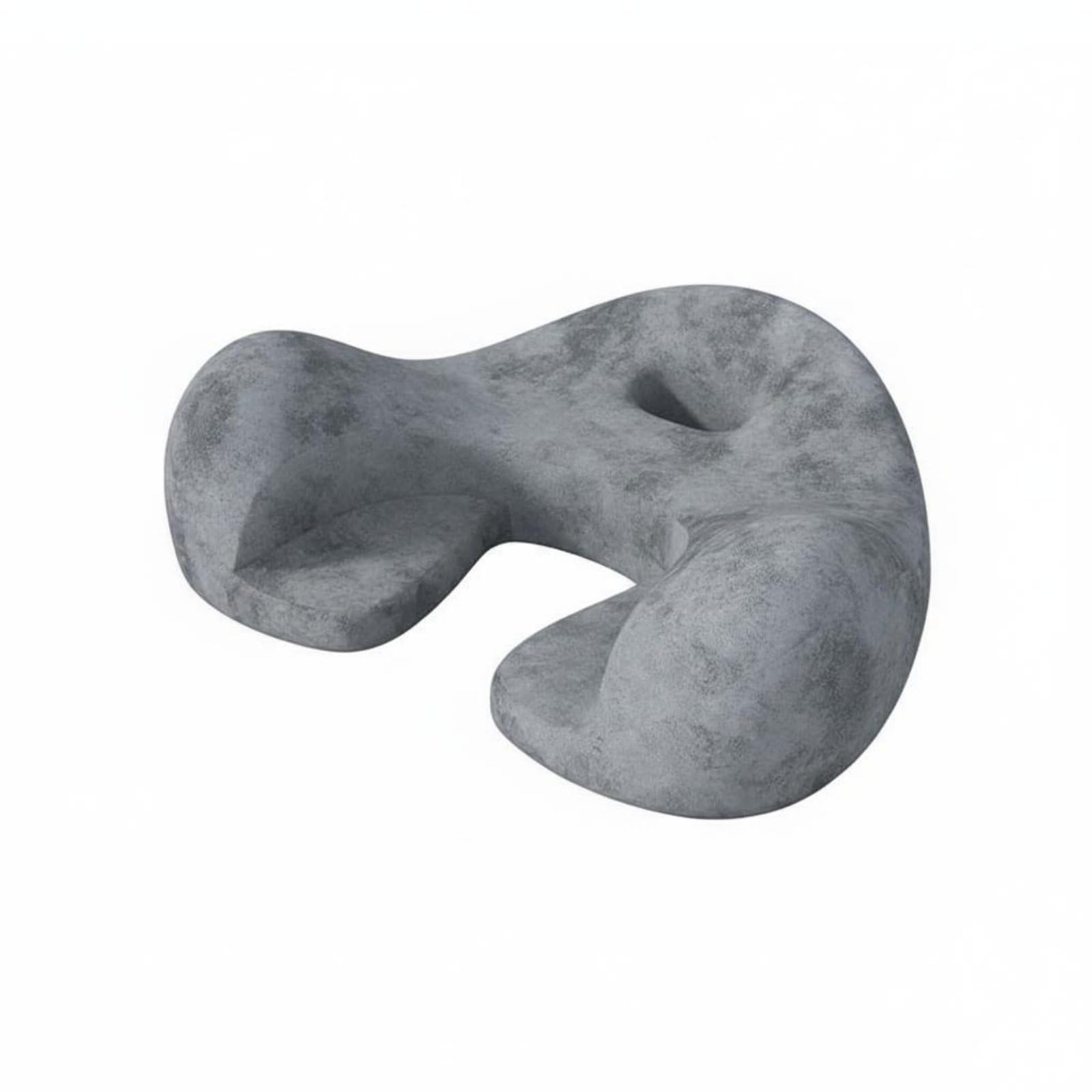Cuscino da Meditazione Cuscino da Pavimento Seduta da Terra Guanciale Ergonomico con Forma Sagomata per Sedere a Gambe Incrociate O in Ginocchio con