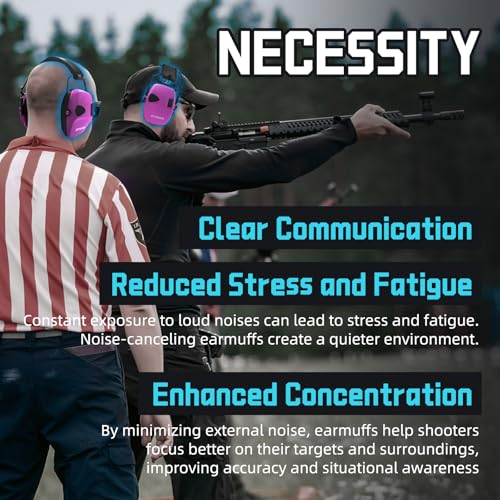 Image of ZOHAN EM054 Electronic Ear Protection for Shooting Range with Sound Amplification Noise Reduction, Ear Muffs for Gun Range