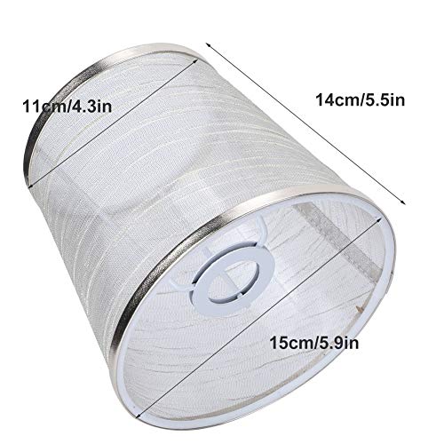 Lamp Shades, Fabric Chandelier White Lampshade Small 4.3\" Top Diameter x 6\" Bottom Diameter x 5.5\" Slant Height for Wall Light Bedside Mini Table Lamp Cover Shade