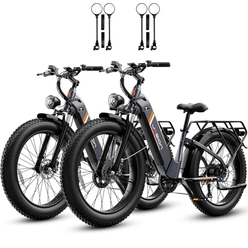 Image of Jasion Thunder /PRO /ST Electric Bike,2000W /1800W Peak Ebikes for Adults,26''Fat Tire Best Ebike for Men,90 /80 Miles with 1040Wh /864Wh Battery,35 /30+MPH Max Speed Bicycles,500 /400LB Capacity,Patent