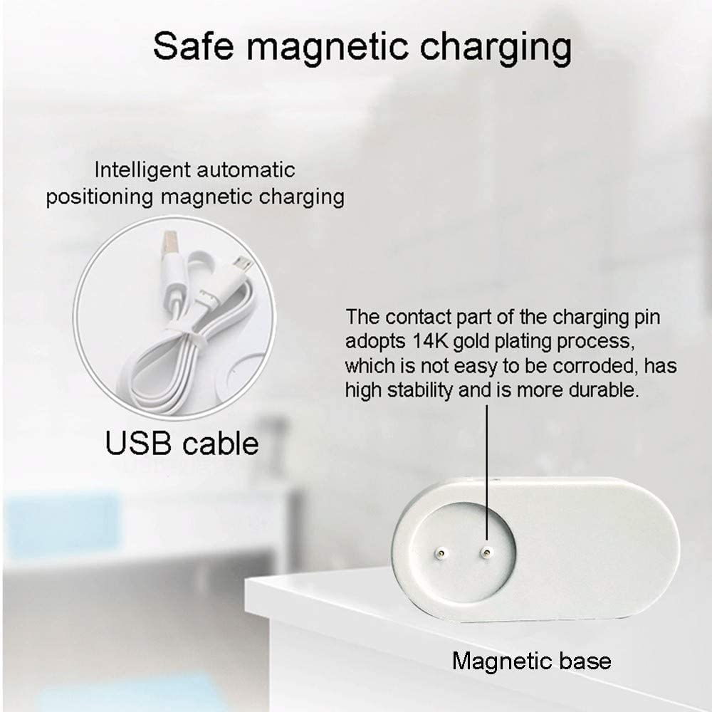 Spazzolino da Denti elettrici spazzolino da Denti elettronici USB Carica for Gli Ultimi 30 Giorni 5 modalità Smart Timer con Pulizia, sbiancamento e sensore di Pressione sensibile for Gli Adulti