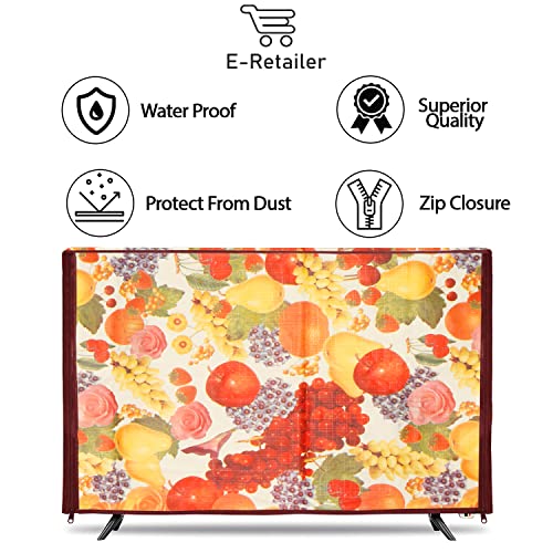 Image of Transparent LCD /LED T.V Protector Cover with Zipper Enclosure for 26 Inch Suitable for All Major Brand & Model (Color-Multi, Size-25.5.3x17 Inches)