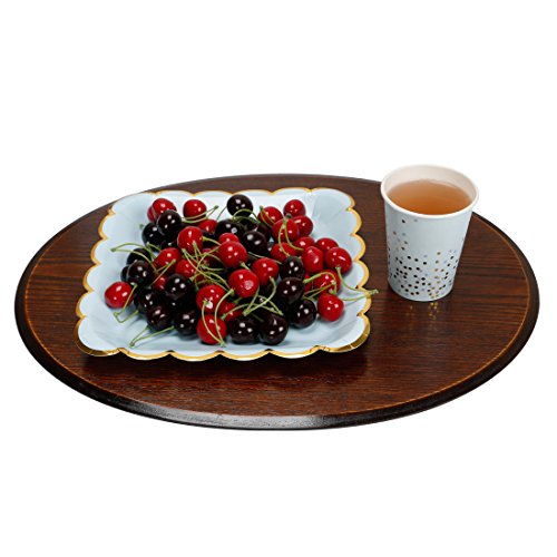 Geeklife Square Paper Plates With Sparkly Gold Foil Border,9 Inch Paper Dessert Plates, Elegant Blue Decorative Party Plates Set, 20 Count #TOP3