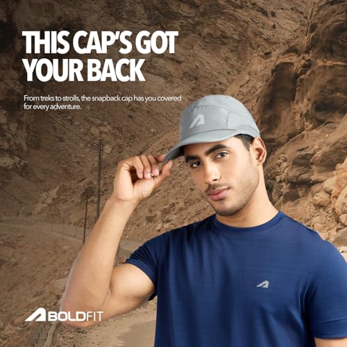 Image of Boldfit Mens Cap for Summer Lightweight & Breathable Sports Cap for Women with Adjustable Strap Moisture-Wicking Gym Cap for Running, Cricket, Outdoor & Fitness Use All-Weather Sun Protection Hat