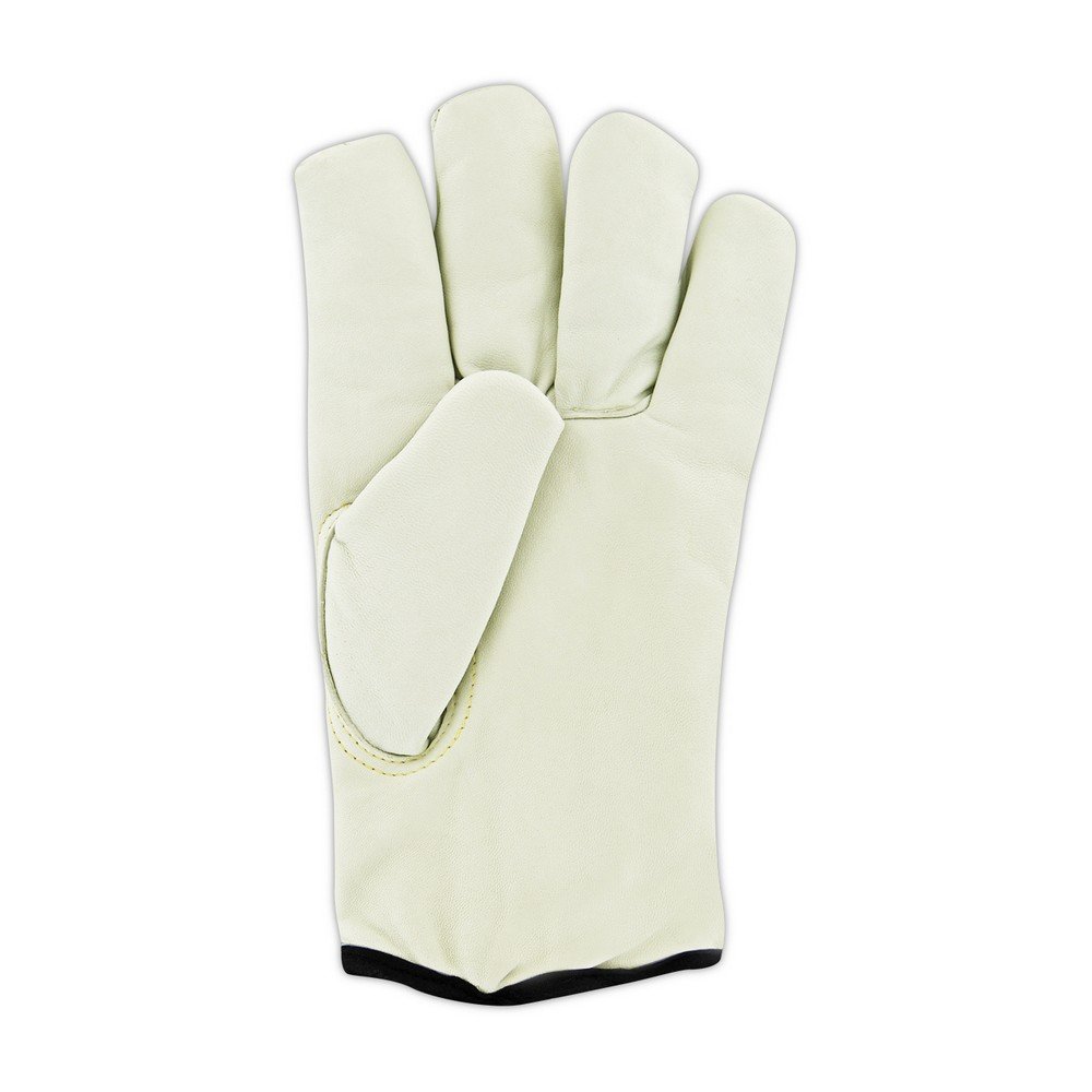 MAGID 1555W Cut Master Thermal Leather Drivers Glove - (12 Pairs) Cut Level A6, Small, Gray, HPPE - Superior Insulation and Cut Protection