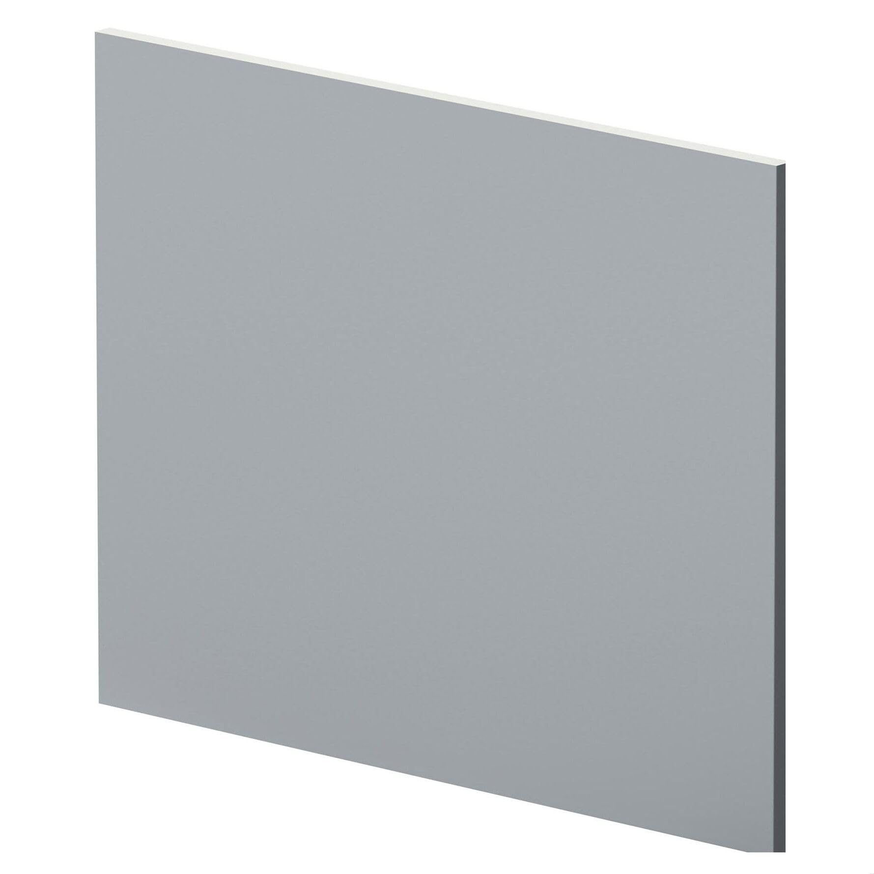 Balterley Grey Bath End Panel 700Mm, Mdf End Bath Panels, Satin Finish Straight Bathroom Panels For Bathtub, Water Resistant Panel Covering For Bathroom Baths And Soaking Tubs (Grey)