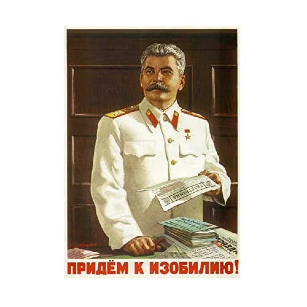 Wee Blue Coo Vintage Ad Political Stalin Soviet USSR Communism Wall Art Print