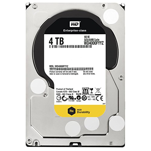 4TB 3.5 Inch SATA III, 7200 RPM, 64 MB Cache Enterprise Hard Drive (WD4000FYYZ)