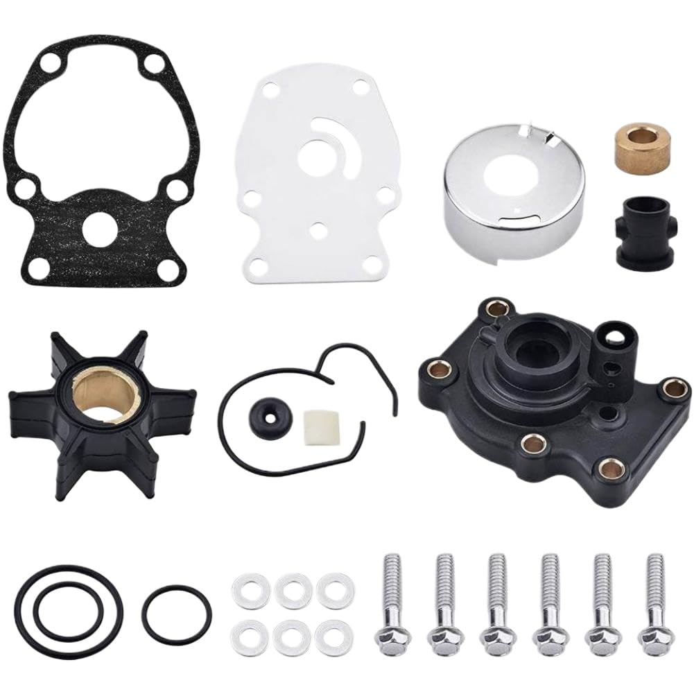 Kit girante pompa acqua con alloggiamento compatibile con motori fuoribordo OMC 20 25 30 35 – Sostituisce i codici 393630 0777803 e Sierra 18-3382