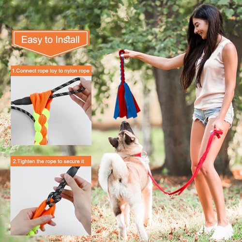 Flirt Pole for Dogs Interactive Dog Toys Teaser Wand Play Pole with Fleece Rope Lure Chewing Toy for Small Medium Large Dogs Puppy Outdoor Exercise  Training   Cucciolini Doodles Flirt pole for dogs interactive dog toys teaser wand play pole with fleece rope lure chewing toy for small medium large dogs puppy outdoor exercise  training    cucciolini doodles