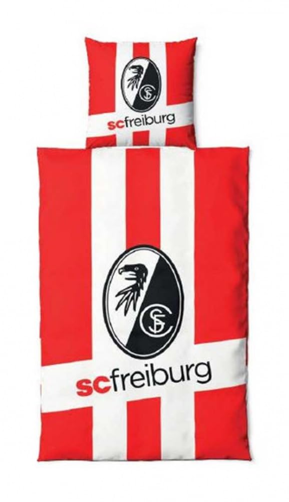 SC Freiburg Bettwäsche - Wappen - im Jutebeutel 2-teilig 135 x 200 cm