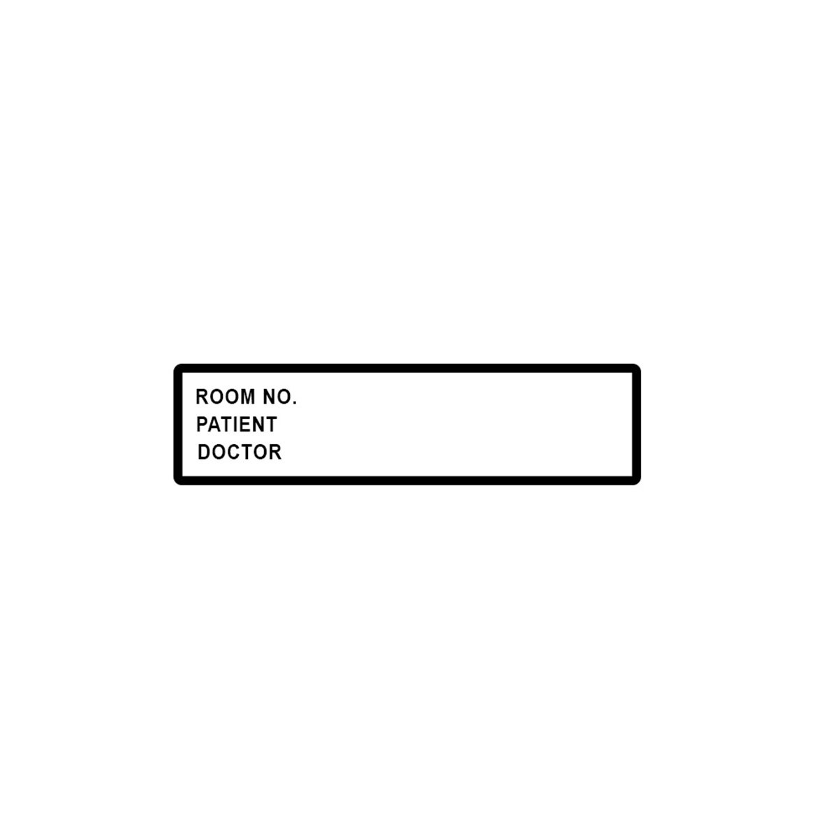 PDC Healthcare 59704842 Removable Room No. Patient Binder/Chart Paper Label, 5-3/8" Length, 1-3/8" Width, White, Pack of 500