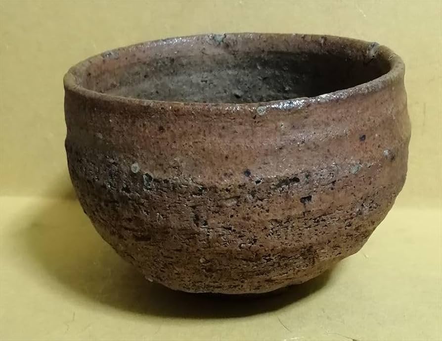 Amazon.co.jp: 模写 本阿弥光悦 流 赤楽筒茶碗 花押 あり (光悦