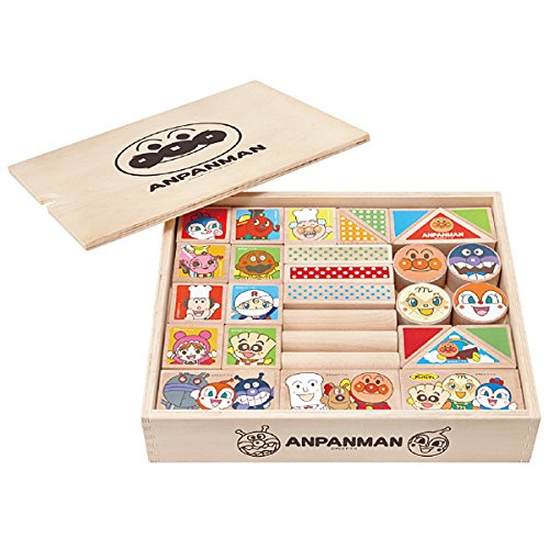 0128-007 それいけ！アンパンマン　はじめてのよくばりつみきセットプレミアム　木箱入りカラフル積み木 Amazon | アンパンマン はじめてのよくばりつみきセットプレミアム