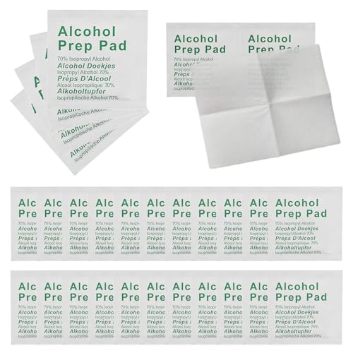 200 Piezas Toallitas-Alcohol, Envueltas Individualmente Toallitas Con Alcohol, Prácticas Para Llevar Y Higiénicas, Imprescindibles Para El Hogar Y La Oficina