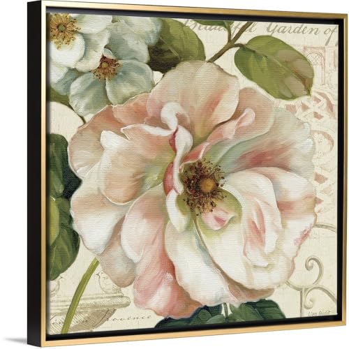 CANVAS ON DEMAND Les Jardin II White Float Framed Canvas