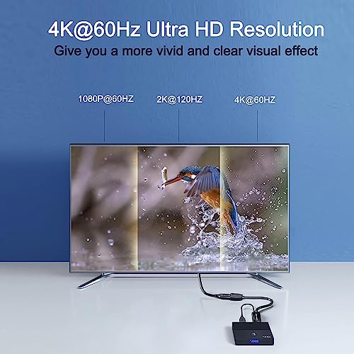 Image of MICROWARE HDMI to DisplayPort Adapter with USB Power, 4K X 2K HDMI Male to DP Female Adapter Compliant with Xbox One /PS4 /P5
