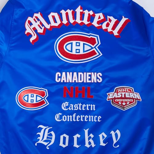 Image of Pro Standard Mens NHL Old English Satin Jacket