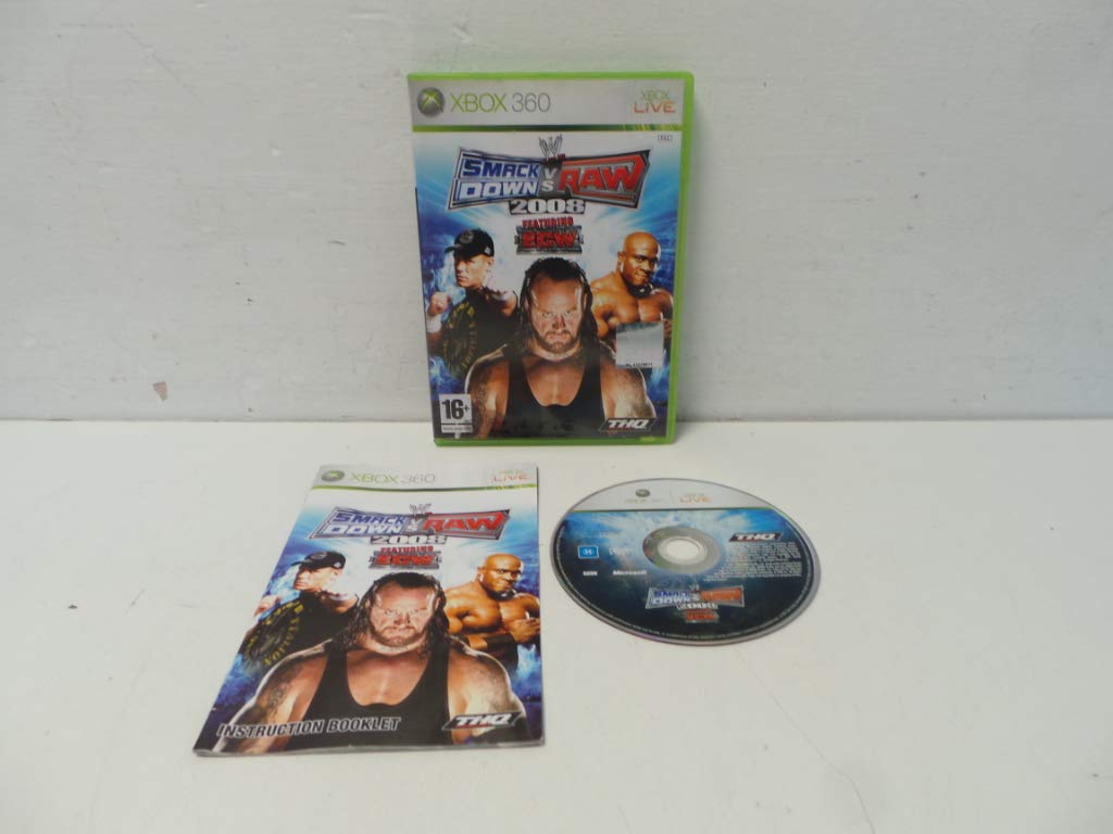 THQ WWE Smackdown vs. Raw 2008 Xbox 360