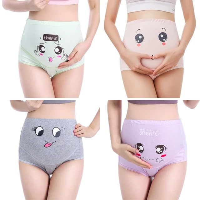 Maternity Belly Support Panties | Comfy Cotton Pregnancy Panty Pack of 2-image-36