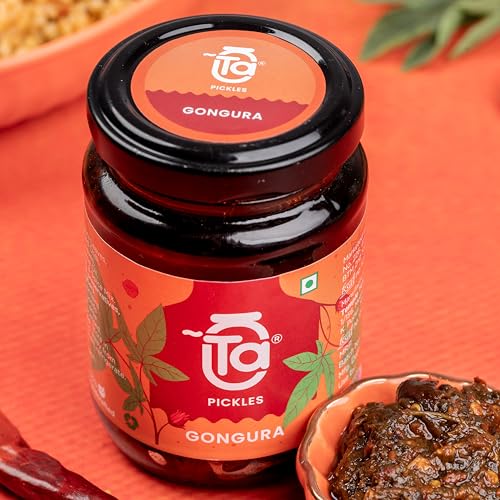 Image of Ta Gongura Pickle | 150g | Andhra Style Sorrel Leaves Achar | Cold Pressed Oil | No Preservatives | Traditional South Indian Pickle